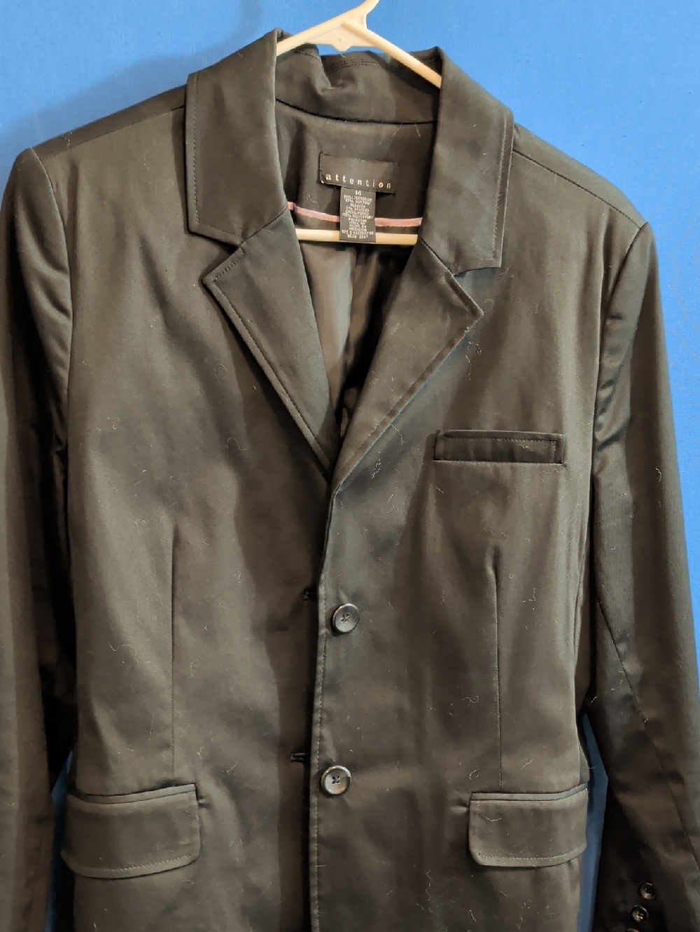attention Black Womens Dress Jacket